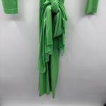 Solace London  Lorena Midi Long Sleeve Draped Dress in Bright Green Sz 6 US‎ Photo 7