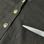 St. John Sport Button Cardigan Academia Preppy Classy Wool Blend Flawed Photo 12