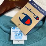 Champion Adult Teal Blue Crewneck Sweatshirt Photo 4