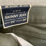 J.Crew Sage Olive Green Ankle Skinny Jeans E6687 NWT Photo 3