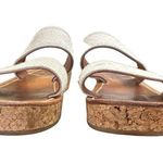 K. JACQUES Cluny White Pony Cork Platform Slide size 41 Brown Photo 3