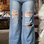 wide leg ripped jeans Size 2 Photo 0