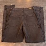 EXPRESS Super High Waisted Black Tonal Snakeskin Print Slim Ankle Jeans Sz 2 New Photo 6