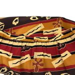 Jon by Teri Jon 100% Silk Pleated Skirt Abstract Brown Yellow Artsy Print SZ 12 Photo 4