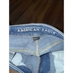 American Eagle Mom Jeans Women's Sz 0 Long Distressed Stretch Photo 2
