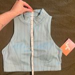 JoyLab blue longline zip up bra Photo 4