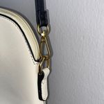 Chic White Crossbody Bag with Navy Strap Photo 5