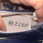 2000s skater style navy blue canvas low top sneakers Size 8.5 Photo 7