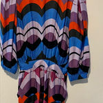 Olivaceous NWT  Scalloped Print Backless 3/4 Sleeve Romper E11 Photo 0