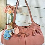 Anya Hindmarch Pink Leather Tassel Shoulder Bag Photo 0