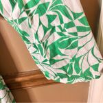 Shade & Shore Long Sleeve Twist Front Cutout Maxi Coverup Dress Green White L Photo 5