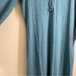 Sahalie Lightweight Cotton Pullover Dress Teal size M Blue Size M Photo 5