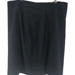 Talbots  Short Skirt Business Womens Size 20 Black Back Zipper Stretch‎ Photo 0
