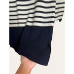 Kate Spade Blue Striped Wool Cashmere Boatneck Pullover Sweater Size Medium Photo 2