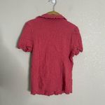 Allegra K  Crinkle Fabric Button Up Shirt Small Photo 1