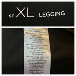 Loft Faux Suede Ponte Knit Leggings Black Ankle Pull On Stretch Women’s Size XL Photo 7