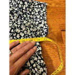 J.Crew  XS Navy Floral Blouse Viscose Short Sleeve Light Airy Top Blouse Photo 1