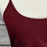 Primark  Bodysuit Stretchy Ribbed w Cami Straps Burgundy-10 Photo 2