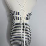 Abercrombie & Fitch Striped Knit Midi Dress Open Back Crisscross Size Small Photo 5