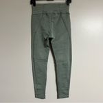 Aerie Offline Cropped Leggings Womens Green Activewear Stretch Ribbed Size Small Photo 8