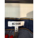 RE/DONE  90s High Rise Loose Straight Leg Blue Jeans Size 29 NWT Deep Faded Blue Photo 8
