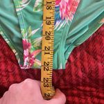 BCBGeneration  Women's Green 1pc Swimsuit Knot Front Cut Out Bathing Suit XL Photo 7