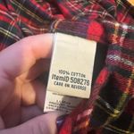 L.L.Bean Red plaid  button up shirt Photo 3