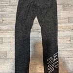 New Balance NB Dry Black Gray Athletic Leggings White Logo Left Leg Womens XS Photo 0