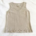 Vintage Knit Cream Vest Photo 0