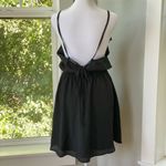 BCBGeneration BCBGGeneration Sexy Little Black Strappy Ruffle Backless Mini Dress Size Small Photo 3