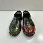Sloggers  Womens Garden Clogs Size 6 Waterproof‎ Shoes Blue Flowers Made in USA Photo 1