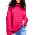 Free People  Softly Structured Tunic Sweater in Bright Pink Size S Photo 0