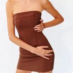 With Jean Chloe Chocolate Brown Corset Mini Dress Womens Size XScheck Photo 0