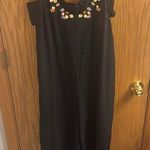 Jack by BB Dakota -  jumpsuit black with embroidered flowers size large Photo 0