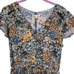 American Eagle Dainty Floral Boho Peasant Maxi Dress Womens Small Crochet Detail Pink Photo 2