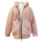 Coach  faux shearling pink teddy coat NEW Photo 3