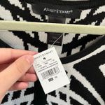 Ashley Stewart New  Mirror Black White Knit Midi Bodycon Dress Womens 10W Photo 1