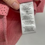 Equipment  Pink & Black Spotted Short Sleeve Button Down Oversized Blouse S Photo 9