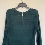 Eliza J Hunter Christmas Holiday Green Knit Sweater Dress Size XL Photo 9