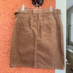 Tommy Hilfiger Corduroy Mini Skirt Belted Brown with Floral Design Size 2 Y2K Photo 6