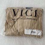 VICI  | Good Vibes Only Plisse Metallic Romper Photo 3