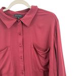Universal Standard Grace Eco Maroon Button Front Blouse Womens Medium US 18-20 Photo 1