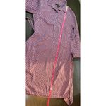 Banana Republic  Shirt Dress Sz 8 Geo Print Belted Button Front 3/4 Sleeve Career Photo 9