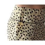 ✨Studio M 100% Silk Cream/Black Sz Medium Skirt✨ Black Photo 3