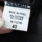 Jarbo Crewneck Long Sleeve Cotton Stretch Shirt Women's Size 40 Gray Photo 3