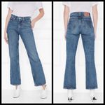 ANINE BING ππ Kaia Jean 90s High Rise Straight Leg Wide Flare Blue Denim 28 NWT Photo 3