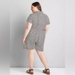 Lane Bryant Belted short sleeve collared safari romper Photo 1