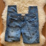 Current/Elliott The Stiletto Super Loved w/ Rose Gold Stars Denim Jeans Sz 25 Photo 0