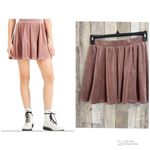 Hippie Rose * Women's Size Medium Blush Velvet Mini Skirt Casual Chic Photo 6