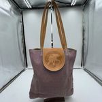 Hunting World Made in Italy‎ Foldable Tote Bag Shoulder Bag Cotton Linen Blend x Tan Photo 3